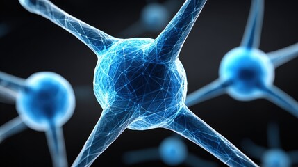 Poster - Cybernetic Particles Entangled in Glowing Nano Network Design
