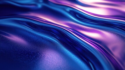 Fototapete - Abstract flowing iridescent fabric