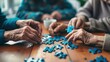 © Gethuk_Studio - Senior Citizens Working Together on a Puzzle