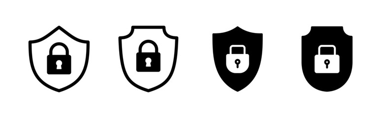 Poster - Security icon set. protection icon. privacy. vpn