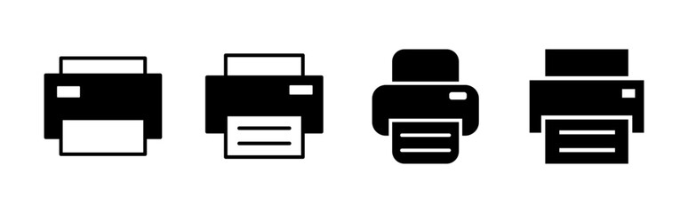 Aufkleber - Print icon set. printer icon vector.