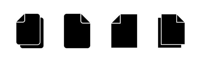 Aufkleber - Document icon set. Paper icon. File Icon