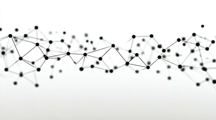 Poster - Abstract network pattern of interconnected points and lines.