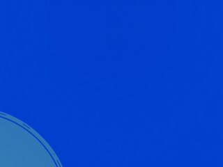 Poster - A simple background with a dark blue color and a light blue circle in the bottom left corner