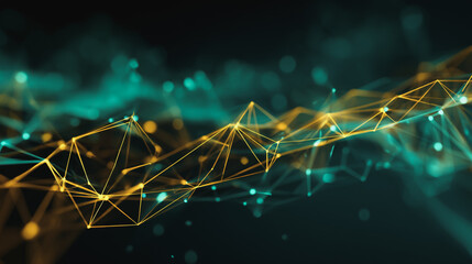 Wall Mural - background network points earth's surface wave background abstract digital wave background informati