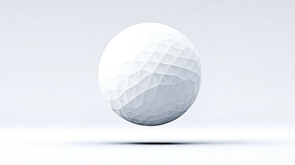 Poster - Polygonal sphere in a minimalist setting.