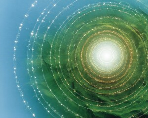 Poster - Quantum Superposition Nodes Radiating from Core on Digital Grid with Geometric Circuits for Tech Innovation and Exponential Computing Growth