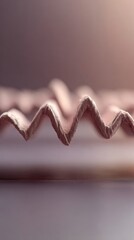 Aufkleber - Closeup of a jagged seismograph wave form representing earthquake seismic activity on lined grid for scientific analysis and disaster response