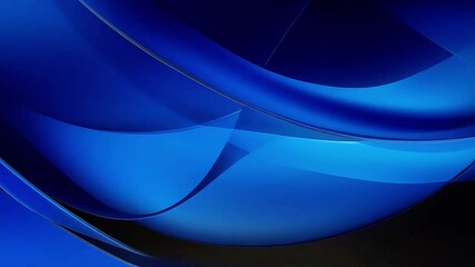 Poster - Abstract Blue Wave Motion Video Background