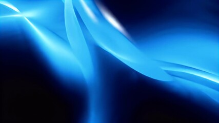 Poster - Abstract Blue Flowing Lines Video Background