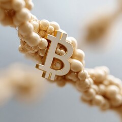 Poster - Modern Ledger Security with Digital Bitcoin Nodes Connected by Network Lines Featuring Blockchain Technology for Trustworthy Cryptocurrency Transactions