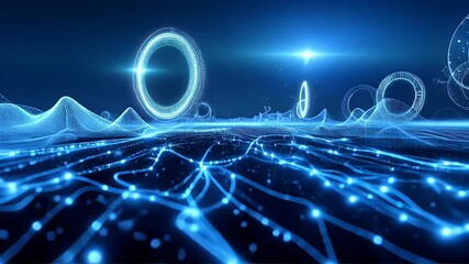 Poster - Abstract Digital Network Flow Visualization