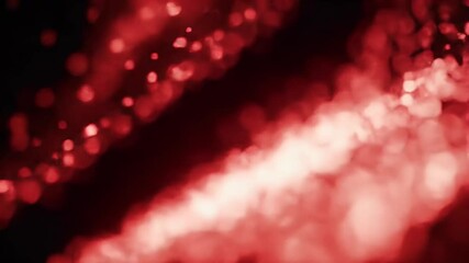 Poster - Abstract Red Bokeh Motion in a Video