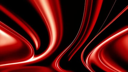 Poster - Dynamic Red Abstract Flowing Lines Video