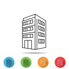 Poster - Vector Icon of Building Icon Vector with Modern Design, Flat Style