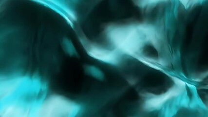 Poster - Abstract Teal Flowing Movement Video