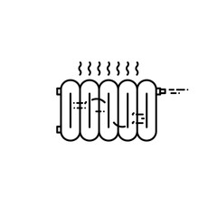 Poster - Line Art Icon of A Black And with Modern Design, Black and White Style