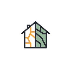 Poster - Vector Icon of A House With with Modern Design, Flat Style