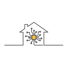 Poster - Vector Icon of A House With with Modern Design, Flat Style