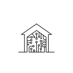 Poster - Vector Icon of A House With with Modern Design, Flat Style