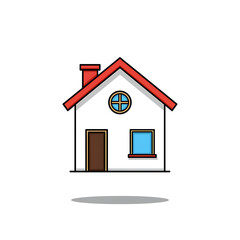 Poster - Vector Icon of A House With with Modern Design, Flat Style