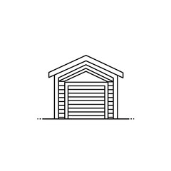 Poster - Line Art Icon of A Line Drawing with Modern Design, Flat Style