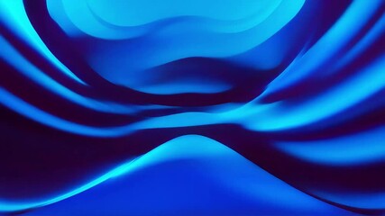 Aufkleber - Dynamic Blue Fabric Waves in Abstract Design
