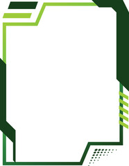 Aufkleber - Abstract futuristic interface border and frame decoration element isolated