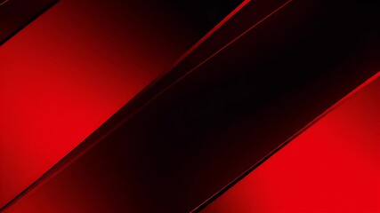 Poster - Dynamic Red and Black Abstract Shapes in Motion