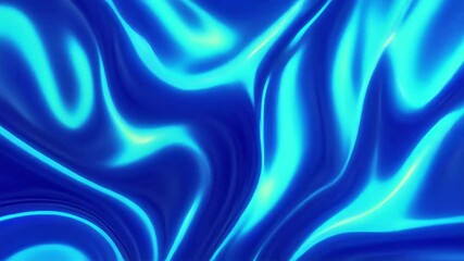 Aufkleber - Dynamic Flowing Blue Silk Abstract Animation