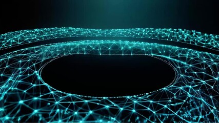 Poster - Abstract Network Flowing Through Space