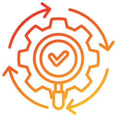 Poster - Check Line Gradient Icon