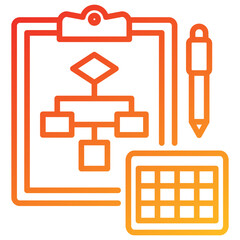 Poster - Plan Line Gradient Icon