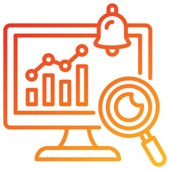 Poster - Monitoring Line Gradient Icon