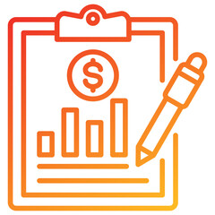 Poster - Business Evaluation Line Gradient Icon