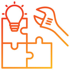 Poster - Problem Solving Line Gradient Icon