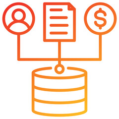 Poster - Data Collection Line Gradient Icon