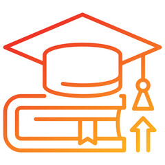 Poster - Higher Education Line Gradient Icon