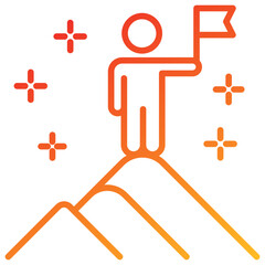 Poster - Goal Line Gradient Icon