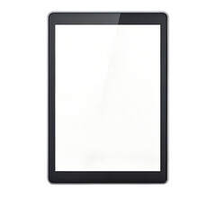 Poster - Modern tablet computer with a blank white screen isolated on transparent background
