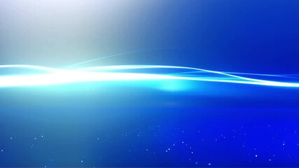 Aufkleber - Abstract Blue and White Light Waves Video