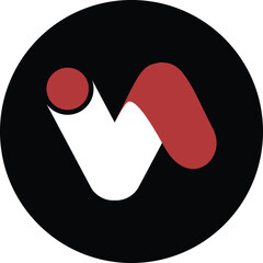 Aufkleber - Abstract circle initial logo template graphic