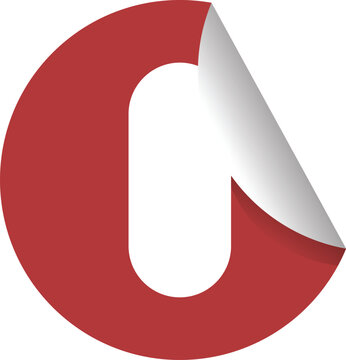 Abstract initial logotype O template design