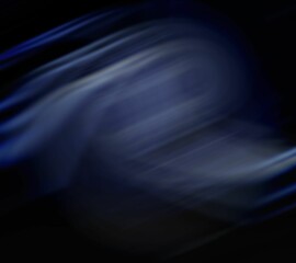 Poster - Abstract blue light streaks are flowing across fluid flat design, creating sense of motion