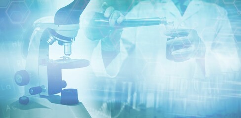 Poster - Background of Scientist working in laboratory