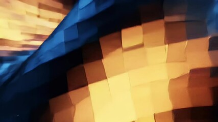 Aufkleber - Abstract Video of Shifting Hues and Geometric Shapes