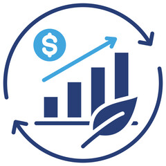 Poster - Sustainability Two Color Icon