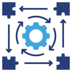 Poster - Alignment Two Color Icon