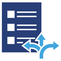 Poster - Direction Two Color Icon