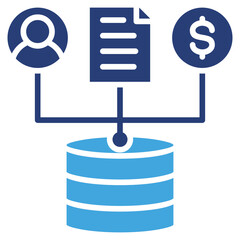 Poster - Data Collection Two Color Icon